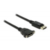 DeLOCK 1m M-F 1m DisplayPort DisplayPort Svart