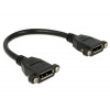 DeLOCK 0.5m F-F DisplayPort Svart