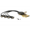 DeLOCK 89447 Intern Serial nätverkskort/adapters