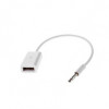 Microconnect AUDUSBFW kabeladaptrar 3.5mm USB A Vit