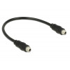 DeLOCK 0.25m, 2x3.5mm ljudkabel 0,25 m 3,5mm Svart