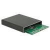 DeLOCK 42588 SSD enclosure Svart Hölje för lagringsenheter
