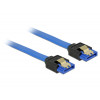 DeLOCK 84977 SATA-kablar 0,2 m Svart, Blå SATA 7-pin