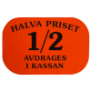 36x24 mm, ½ priset, röd fluor