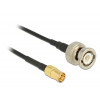 DeLOCK 3m, BNC/SMB koaxialkablar Svart