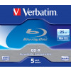 Verbatim 43715 tomma Blu-Ray-diskar BD-R 25 GB 5 styck