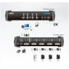 Aten CS1764A KVM-switchar Svart