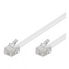 Goobay 10m RJ-11 Cable telefonkablar Vit