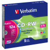 Verbatim CD-RW Colour 12x 700 MB 5 styck