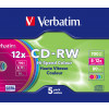 Verbatim CD-RW Colour 12x 700 MB 5 styck
