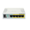 Mikrotik CSS106-1G-4P-1S nätverksswitchar Gigabit Ethernet (10/100/1000) Vit Strömförsörjning via Ethernet (PoE) stöd
