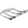 DeLOCK 89268 kabeladaptrar 2x Serial DB9 2x COM