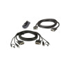 Aten 2L-7D02UDX3 KVM-kablar Svart 1,8 m