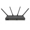 Mikrotik RB4011iGS+5HacQ2HnD-IN trådlös router Dual-band (2,4 GHz / 5 GHz) Gigabit Ethernet Svart