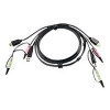 Aten 2L-7D02UH KVM-kablar Svart 1,8 m