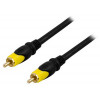 Deltaco MM-103 kompositvideokabel 10 m RCA Svart, Gul