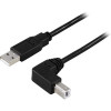 Deltaco USB 2.0 Cable A/B, 1m 1m USB A USB B Hane Hane Svart USB-kablar