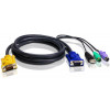 Aten 2L-5303UP KVM-kablar Svart 3 m