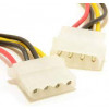 Adapter Ström 4-pin molex - 4-pin molex ha-ho DEL-114G