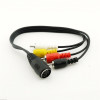 Audio adapterkabel DIN 5-pin - 4 x RCA ho-ha