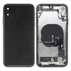 Baksida iPhone XR komplett med flexkablar Svart Skal-iXR-01-PART