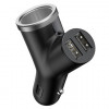 Billaddare USB-A 3.4A 2 x USB med extra ciguttag CCALL-YX01