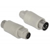 DIN 5-pin hane till PS/2 hona adapter för tangentbord