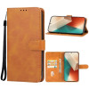 Fodral Xiaomi Redmi Note 13 - Konstläder Brun