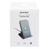 Essentials 1110016 Trådlös laddare QI med bordsställ mobilhållare mobilställ 15W och USB-C kabel