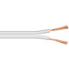 Högtalarkabel 2x1.5mm CCA vit 25m 101080