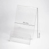 Hållare i plexiglas med plats för etikett 65x75mm