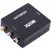 HDMI - RCA x 3 adapter IN-UT, 1080P, ström via USB HDMI2AV