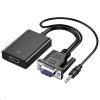 HDMI - VGA + Ljud 3.5mm adapter (ho-ha) med USB 61259