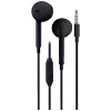 Headset - 3.5mm In-Ear Semi Earphones Jack Svart