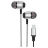 Headset - USB-C Earphones med mikrofon 1.2m Svart
