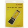 DeLOCK Express Card to 4x USB 2.0 nätverkskort/adapters