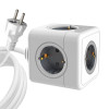 Grenuttag PowerCube 5-uttag CEE 7/3 1.4m vit