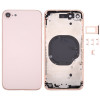 Baksida iPhone 8 med ram knappar korthållare Rosa Skal-i8-02