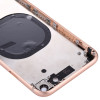 Baksida iPhone 8 med ram knappar korthållare Rosa Skal-i8-02