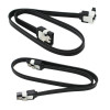 Kabel SATA rak-rak och rak-vinklad med låsklips