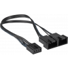Kabel ström PWM-fläkt splitter x 2 AK-CBFASPLIT-8BK