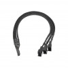 Kabel strömadapter PWM fläkt 4-pin - 2 x 4-pin + 3-pin