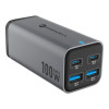Laddare USB-C 100W PD GaN3 2xUSB-A + 2xUSB-C kabel