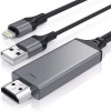 Lightning - HDMI + USB kabel 2m svart för iPhone Lightning-HDMI-2S
