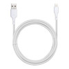 Lightning - USB-A kabel 1m Vit