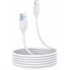 Lightning - USB-A kabel 2m 2.4A för iPhone vit 101418