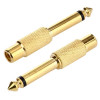 Ljudadapter 6.3mm mono - RCA Audio adapter (hane-hona)
