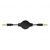 Ljudkabel 3.5mm - 3.5mm (ha-ha) 1m Qnect Utdragbar