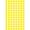Märketiketter Runda 20mm 50-pack Gul 101718