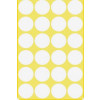 Märketiketter Runda 20mm 50-pack Vit 101717